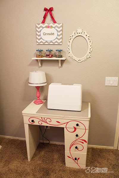 Sewing Desk Makeover