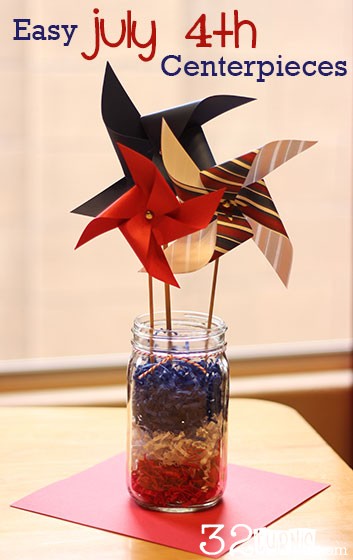 Easy July 4th Centerpieces