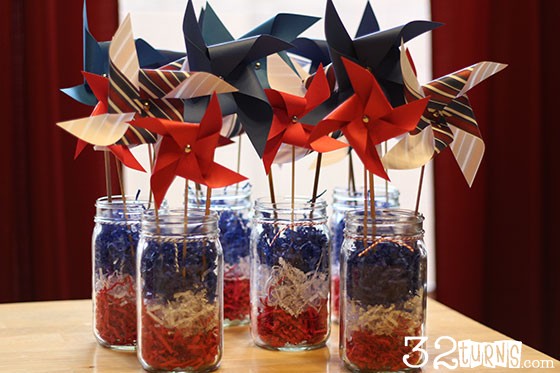 Easy July 4th Centerpieces