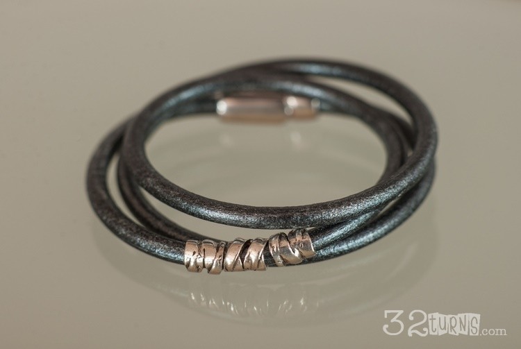 Susan Dubow triple leather wrap bracelet 32turns